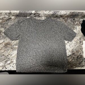 Grey Short Sleeve Sweater